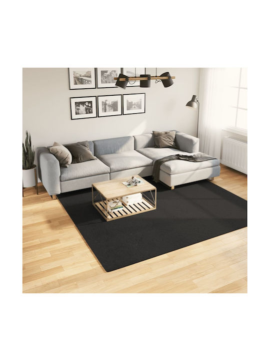 vidaXL Rug Rectangular Black