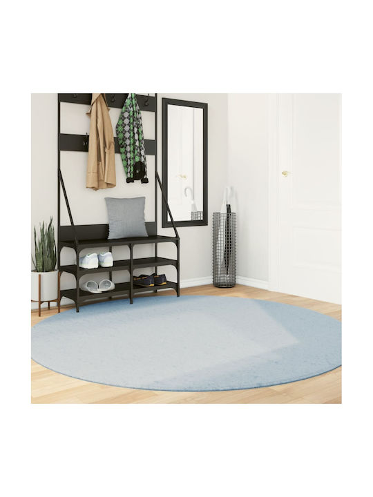 vidaXL Rug Round Blue