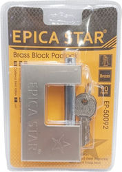Epica Star Vorhängeschloss Monoblock mit Schlüssel 90mm