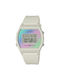 Casio Collection Ladies Watch with Beige Rubber Strap