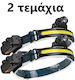 Ideahellas Rechargeable Headlamp LED IPX4 with Maximum Brightness 1600lm Bright 40 2pcs Black