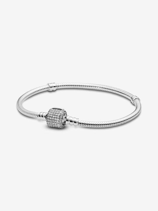 Pandora Armband Kette mit Design mit Steinen aus Silber mit Zirkonia