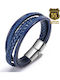 Leather 55 Men's Bracelet made of Leather