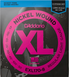 Daddario Long Scale Set of Steel Bass Strings 45 - 100 Daddario Long Scale Set of Steel Bass Strings 45 - 100