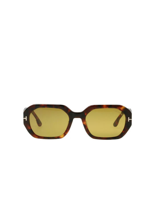 Tom Ford Sonnenbrillen mit Braun Schildkröte Rahmen und Gelb Linse TF0917 55E