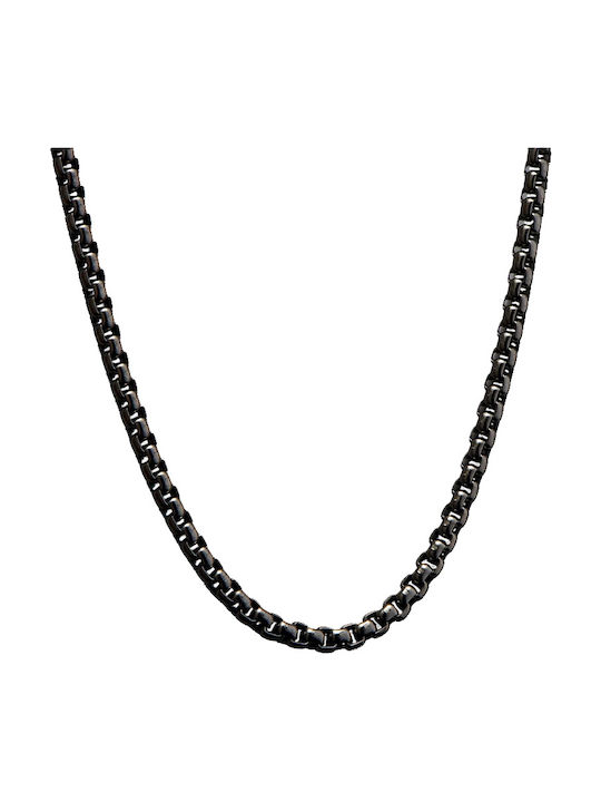 Theodora's Jewellery Αλυσίδα Λαιμού από Ατσάλι Λεπτή Πάχους 3.5mm