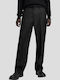 Modson Herrenhosen Chino in Gerader Bein Stil Schwarz