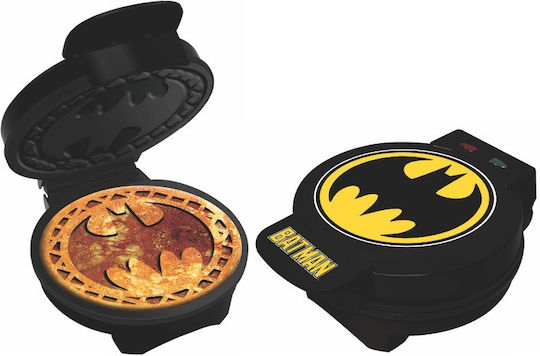 Uncanny Brands Batman Βαφλιέρα για Στρογγυλές Βάφλες με Κεραμική Επιφάνεια 850W