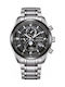 Citizen Tsukiyomi Men's Watch 43mm Battery with Silver Metal Bracelet