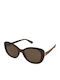 Polaroid Damen Sonnenbrille mit Braun Schildkröte Kunststoff Gestell und Braun Polarisiert Linse PLD4154/S/X 086/SP