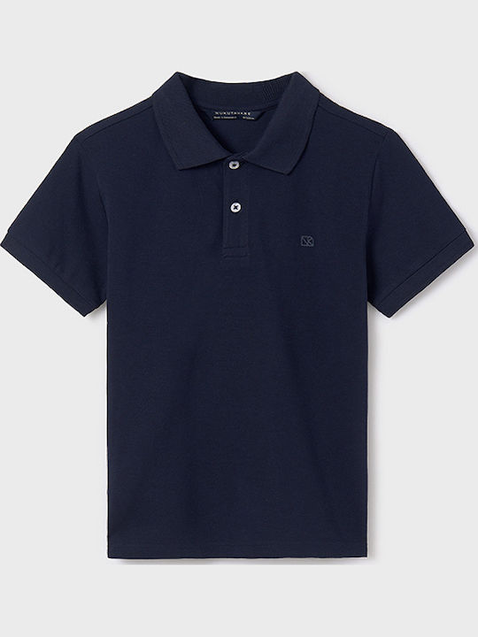 Mayoral Παιδικό Polo Κοντομάνικο Navy Μπλε Basic