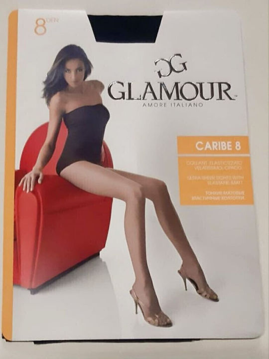 Glamour Women's Pantyhose 8 Den Honey