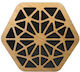 Alpha Acoustiki Hexa Wood Schallabsorbierendes Paneel (6Stück) 50mm in Braun Farbe