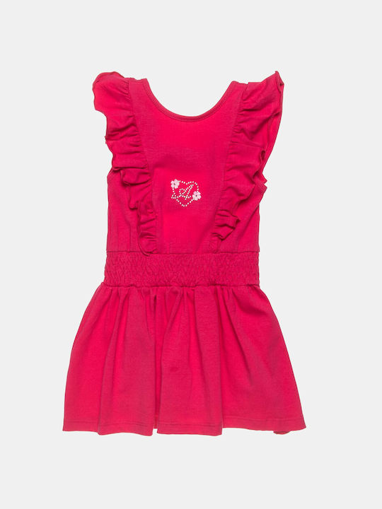 Alouette Mädchen Kleid Fuchsie