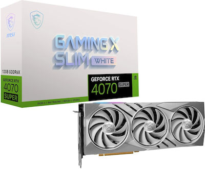 MSI GeForce RTX 4070 Super 12GB GDDR6X Gaming X Slim Weiß Grafikkarte