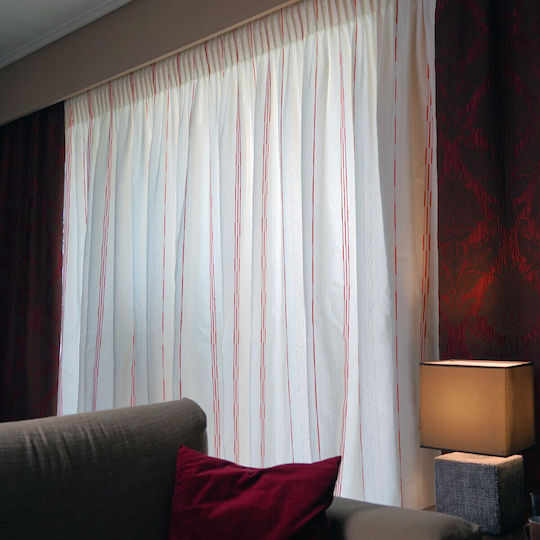 Decotelia Curtain with Pencil Pleat Ecru 480x270cm