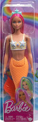 Barbie Mermaid with Colorful Hair, Tails and Headband Accessories Doll Dreamtopia Mermaid With Salmon Tail for 3++ Years