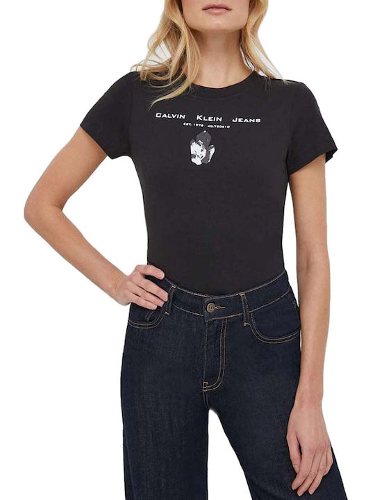 Calvin Klein Γυναικείο T-shirt Μαύρο