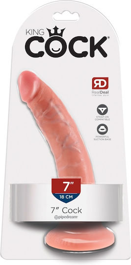 King Cock Realistisches Dildo Mit Saugnapf Fleisch 18cm