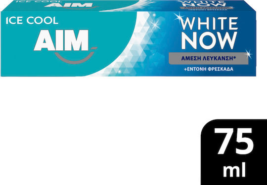 AIM White Now Ice Cool Mint Οδοντόκρεμα για Λεύκανση 75ml