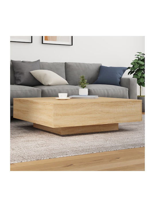 Square Central Wooden Coffee Table Sonoma Oak M...
