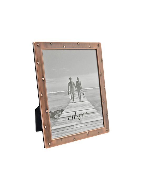 Ankor Fotorahmen Versilbert mit Rose Gold Rahmen
