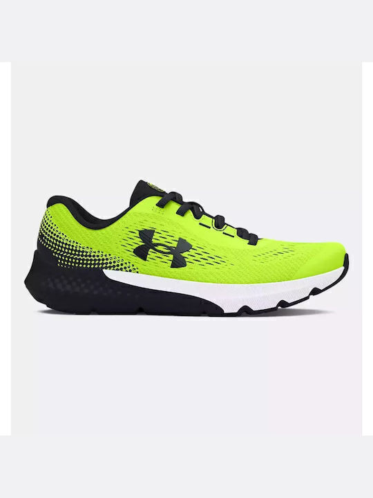 Charged Rogue 4 Kids Sports Shoes Running with Laces Yellow