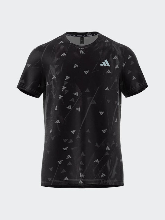 Adidas Ανδρικό Αθλητικό T-shirt Κοντομάνικο Black
