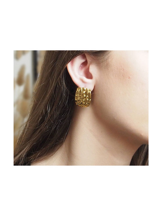 Earrings made of Steel Gold Plated