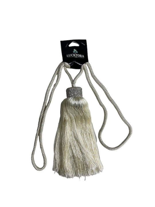 Jzq Tie-Back Rope made of Metal Ecru 1pcs