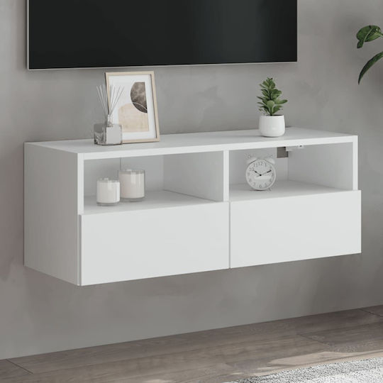 Έπιπλο Τηλεόρασης Λευκό Μ80xΠ30xΥ30cm