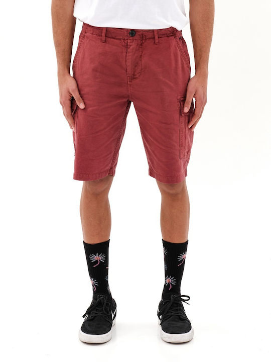 Emerson Bermudă de Bărbați Chino Burgundy