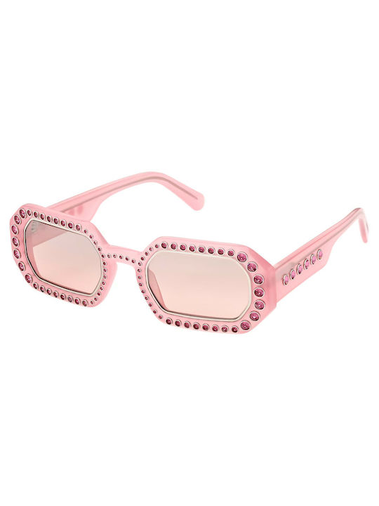 Swarovski Women's Sunglasses with Pink Plastic Frame and Pink Lens SK0345-72U