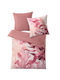 Kleine Wolke Duvet Cover Set Cotton Single with Pillowcase 135x200 Blaze Pink