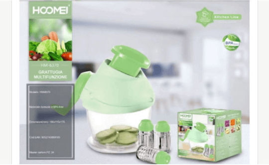 Hoomei Tocător de legume Plastic Manual 1buc