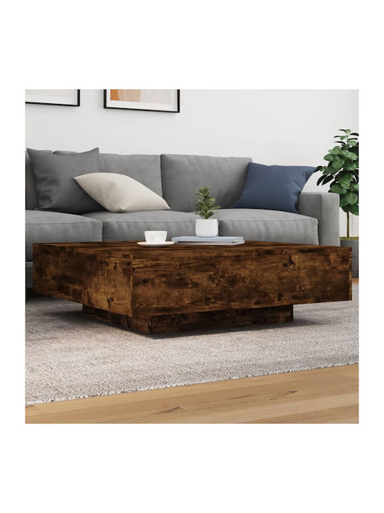 Square Central Wooden Coffee Table Smoky Oak M1...