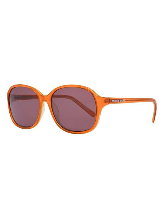 MORE & MORE Women's Sunglasses with Orange Plastic Frame and Pink Lens 54357 330