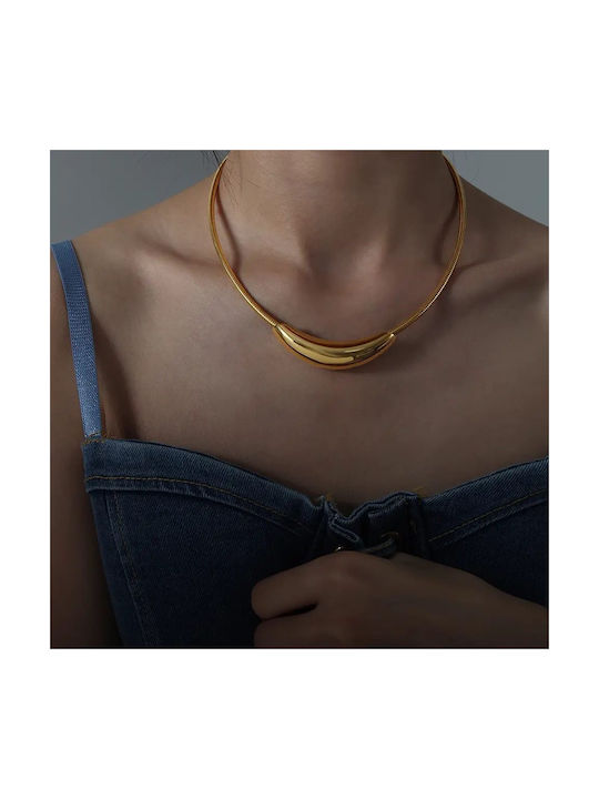 Halskette aus Vergoldet Stahl
