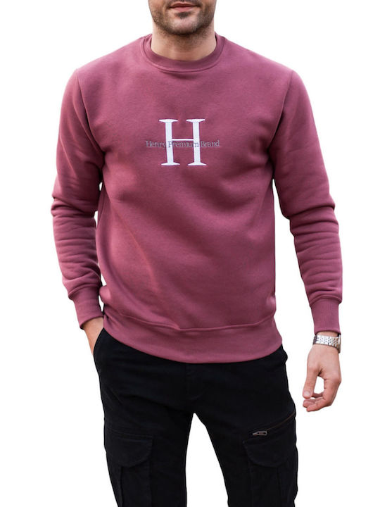 Henry Clothing Herren Sweatshirt Purple