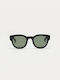 Cosselie Leon Unisex Sunglasses with Black Plastic Frame and Green Polarized Lens 1802202320