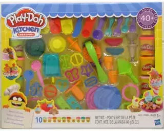 Hasbro Плей-Доу Пластелини Комплект за Игра Kitchen Creations за Възраст 3+ Години 10 Бр