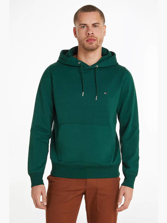 Tommy Hilfiger Men's Sweatshirt with Hood and Pockets GREEN