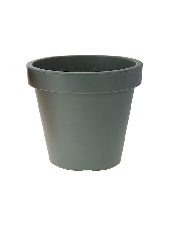 Plastiken Flower Pot 25x25cm Green S7904479