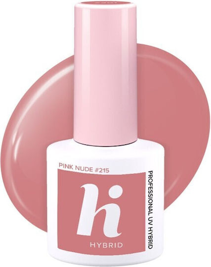 Hi Hybrid Glossy Long Lasting Nail Polish Pink Nude 215 5ml