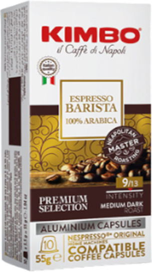 Kimbo Κάψουλες Espresso Συμβατές με Μηχανή Nespresso 10caps