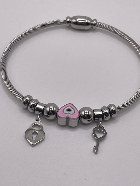 Bracelet with design Heart made of Steel