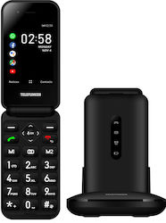 Telefunken S740 Single SIM (512MB/4GB) Mobil cu Butone Mari (Meniu în limba engleză) Negru