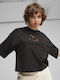 Classics Women's Athletic T-shirt Animal Print Black