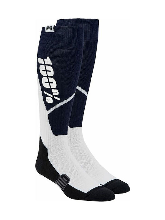 100% Socks Blue-white