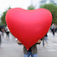 Balloon Foil Jumbo Heart Red 140cm